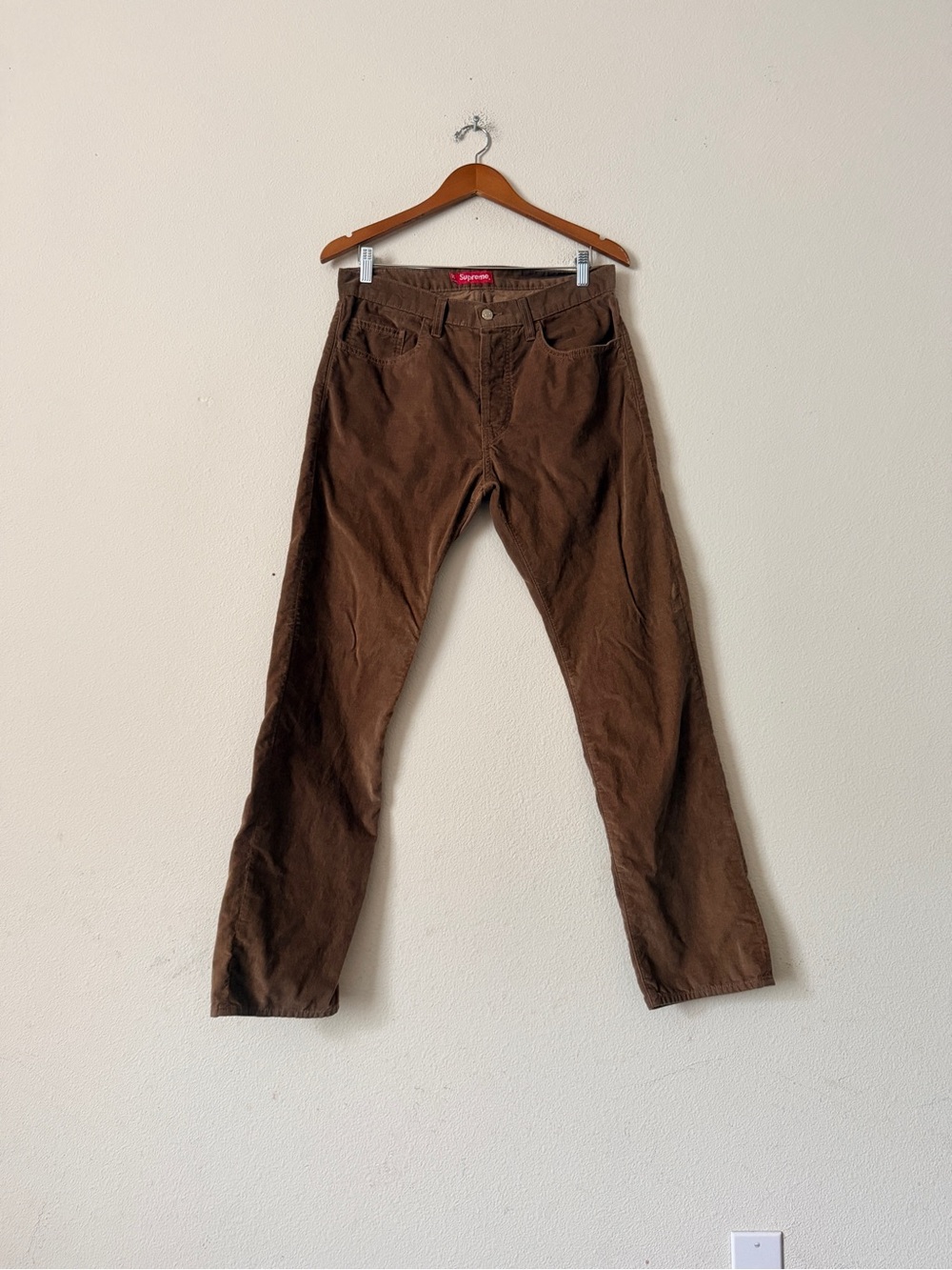 Supreme SIZE 32 Men’s corduroy brown straight leg pants